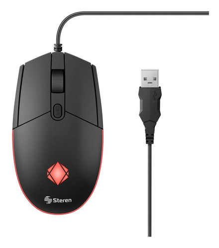 Mouse Steren Iluminacion Led Rgb 800 / 1200 /1600 Dpi Raton