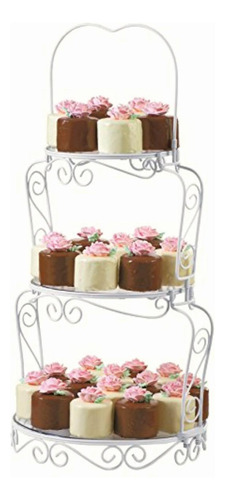 Wilton 307-841 3-tier Graceful Cake And Cupcake Stand