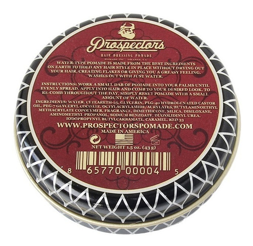 Cera Pomada Cabello Prospectors Iron Ore Fijación Fuerte