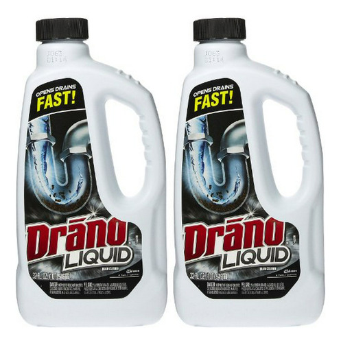 Desatascador Líquido Drano 32 Oz - 2 Unidades