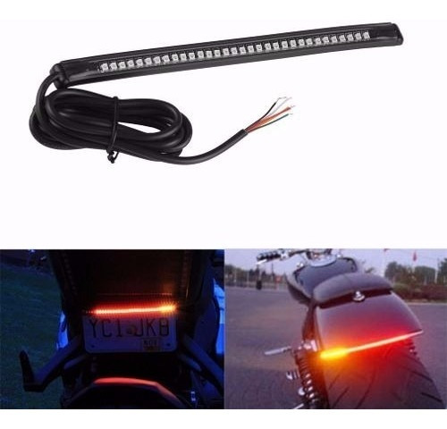 Tira Led Moto Stop Giros Posición Flexible 3m Cafe Racer