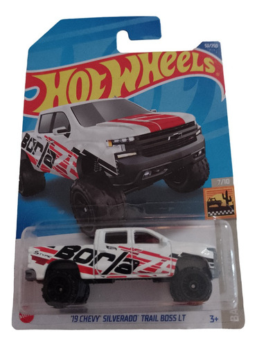 Hot Wheels '19 Chevy Silverado Trail Boss Lt Blanco #53/250