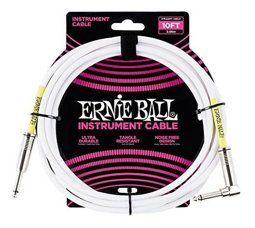 Ernie Ball Ultraflex De En Espiral Rectorecto Cable