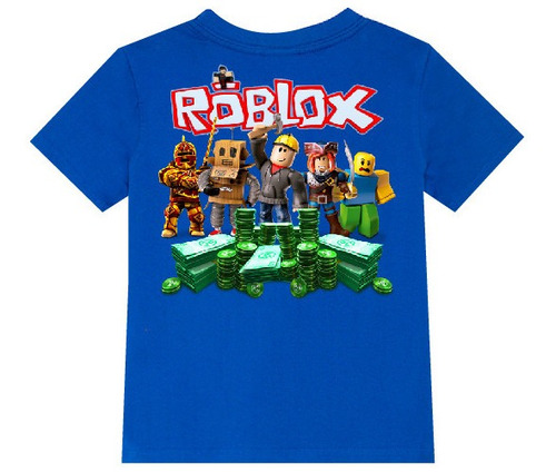 Polera Color Algodón 100% Niños Roblox Nuevo 