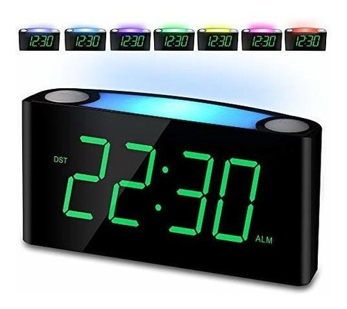 Reloj Despertador Pantalla Digital Led Grande De 70 En Luz N