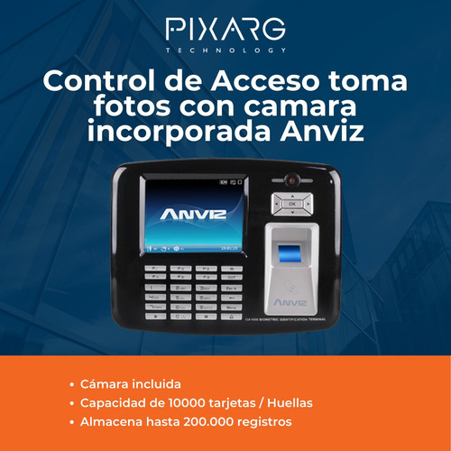 Imagen 2 de 8 de Control Acceso Biometrico Con Camara Oa1000-pro Anviz