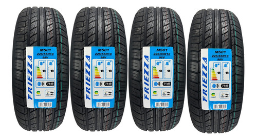 Kit 04 Pneus 225/55r18 98v Friezza Ms01 Aro 18 +