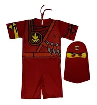 Comprar Fantasia Lego Vermelho Infantil Samurai Ninjago Kai Curta