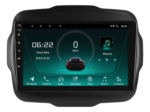 Multimidia Jeep Renegade Pcd Std Android 13 2gb Wifi 9p Gps 