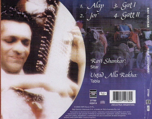 Cd Ravi Shankar (raga Jogeshwart)