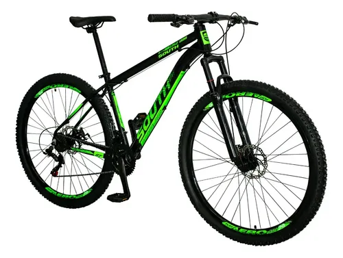 Bicicleta Aro 29 South Legend 21v Câmbio Southbike Cor Preto-Verde