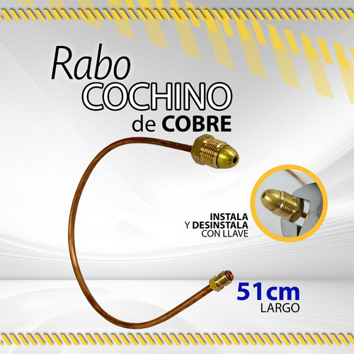 Rabocochino De Cobre 55cm / Conexiones De Gas / 0000001843