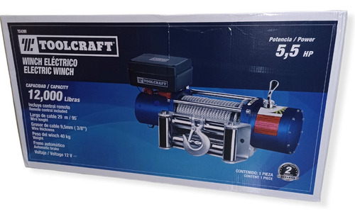 Imagen 9 de 9 de Winch Electrico 12v Para 12000lb 4x4 5.5 Hp