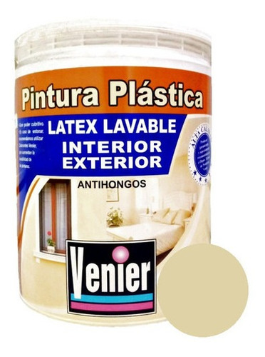 Latex Plastica Int/ext Beige Venier 10 Lt Solo Envio