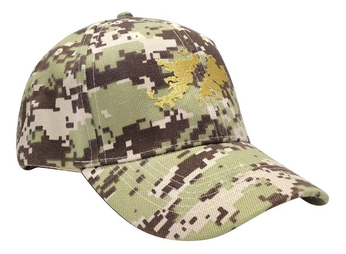 Imagen 3 de 6 de Gorra Islas Malvinas Bordada Pixel Marron Claro Camuflada