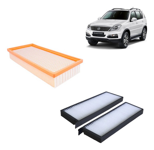 Kit Filtros Aire/polen Para Ssangyong Rexton 2.7 2004/2013