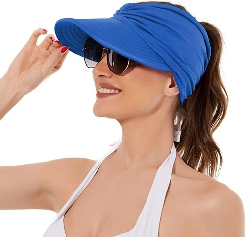 Sombrero De Sol Para Mujer Gorro De Playa Protección Uv Moda