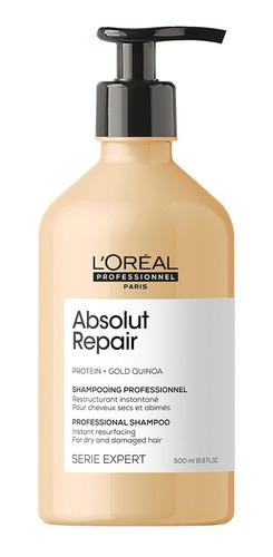 Shampoo Cabello Seco Y Dañado Loreal Absolut Repair  500 Ml