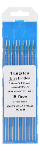 Electrodo De Tungsteno Tig, 10 Electrodos Puros, Punta Verde