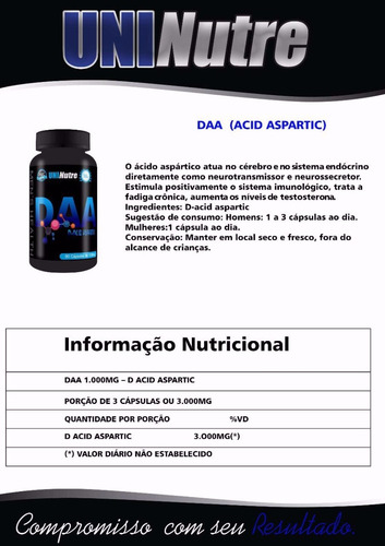 Daa 1000mg + Long Jack - Ganho De Massa Muscular !!
