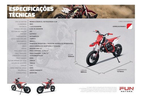 Mini Moto Cross Laminha 100 - Quadri E Cia Off Road