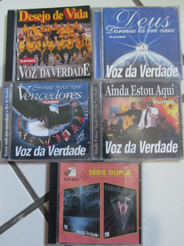 Cd Voz Da Verdade - Combo Com 5 Cds Play-backs