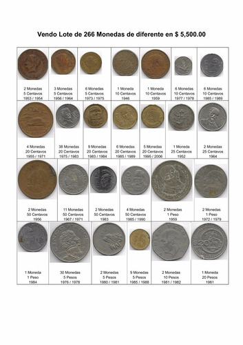 Lote De Monedas Antiguas