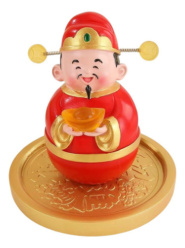 Adorno De Mesa Oscilante, Colección De Estatuas De Caishen,
