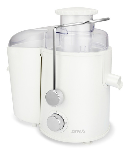 Imagen 6 de 6 de Juguera Atma Essential Juat21wp 2 Velocidades 400w Colector De Pulpa Blanco