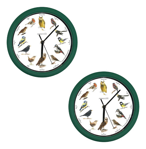Oferta X 2 Reloj De Pared Sonidos De Aves Starlyf Birdsong
