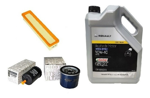 Kit Filtros Aire Aceite Nafta Renault Sandero 1.6 8v K7m