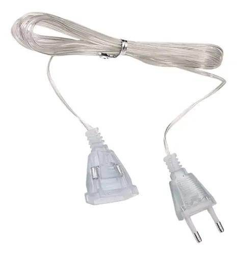 C.O.M.B.O. Extension クリア 24mm2個 Clear Extension Cord 10 Ft Invisible 2 Prong Power Cable 220
