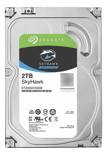Disco duro interno Seagate Surveillance Skyhawk ST2000vx008 de 2 TB