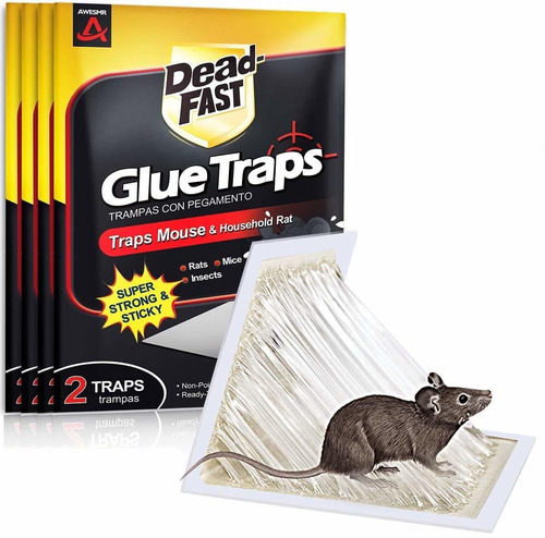 Awesmr - Trampas De Pegamento Para Ratas Ratones E Insectos 