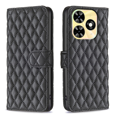 Diamond Lattice Leather Case