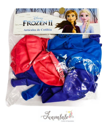 Globos Frozen X 15 U 9 Pulgadas Personajes Elsa Ana Impresos