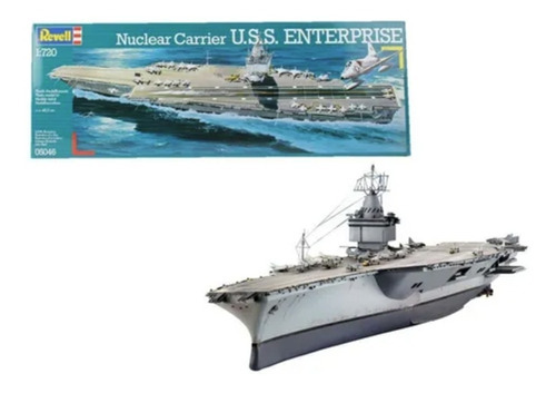 Kit de portaaviones nuclear Revell Uss Enterprise 1/720 - 05046