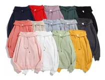 Comprar Poleras De Franela Bolsillo Canguro Con Capucha Para Mujer