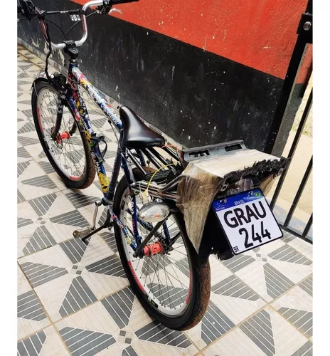 Placa do grau bicicleta