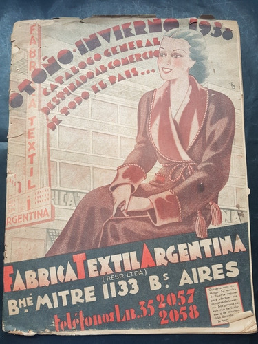 Fábrica Textil Argentina. Otoño Invierno 1938. 51n 198