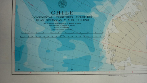 Carta Náutica Chile Continental Y Antártica Chilena 