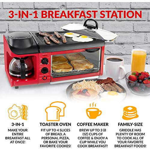Estacion De Desayuno 3 En 1 Multifuncion Tamaño Familiar