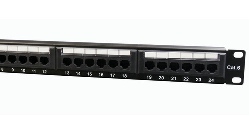 Patch Panel De 24 Puertos Cat 6 