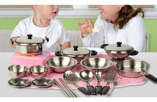 Juego De Ollas Y Sartenes De Cocina De Acero Inoxidable Con