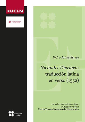 Nicandri Theriaca: Traduccion Latina En Verso (1552) - Santa