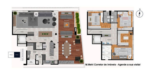 Imagem 23 de 25 de Apartamento Com 3 Dormitórios À Venda Com 184.53m² Por R$ 1.904.000,00 No Bairro Água Verde - Curitiba / Pr - M2av-elr502