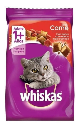 Alimento Para Gato Adulto Whiskas, Sabor Carne De 9kg