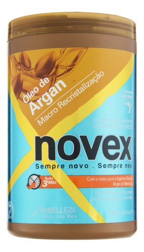  Creme de tratamento Novex Óleo de Argan nutrição 1kg