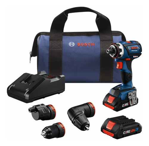 Bosch Taladro/destornillador Gsr18v-535fcb15 De 18 V Con Si. Color Negro/azul