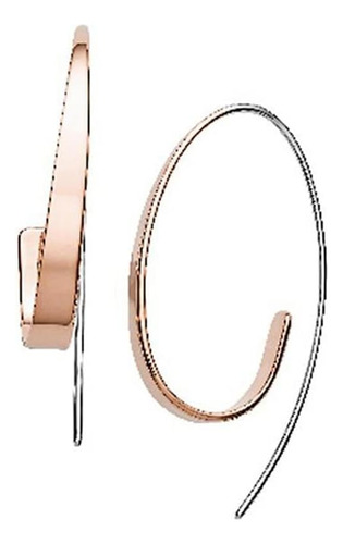 Skagen Aretes Kariana De Dos Tonos Para Mujer, 40 Mm